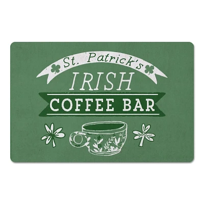 Green Irish Coffee Bar Kitchen Mat