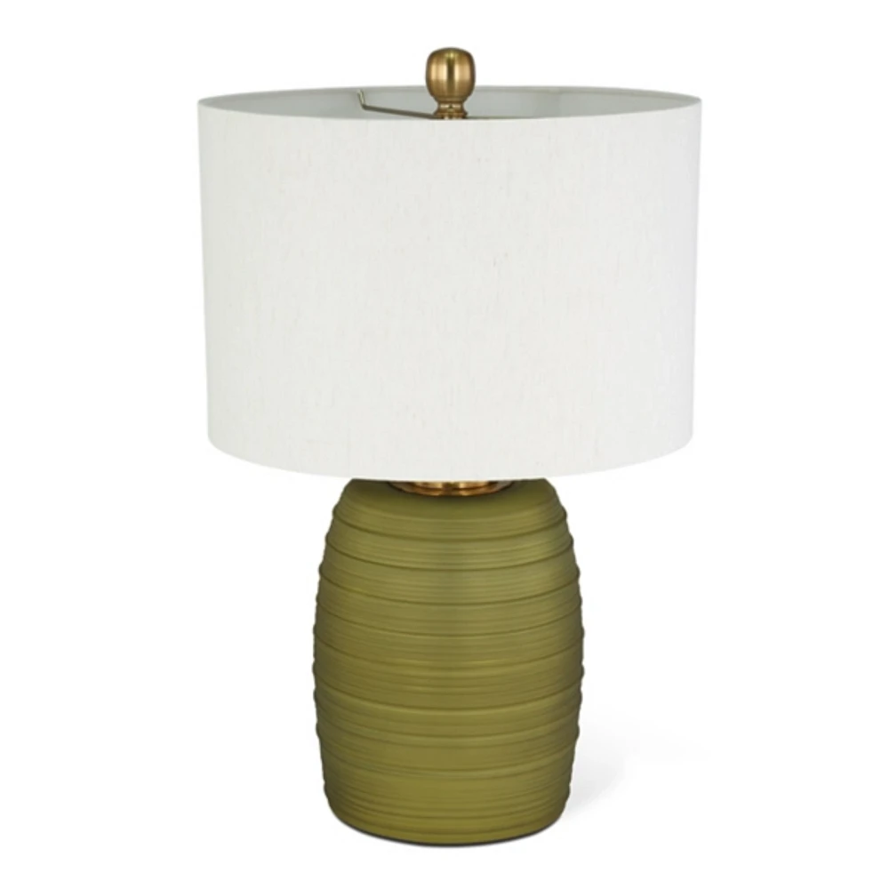 Green Glass Fiola Table Lamp