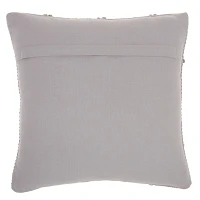 Gray Diamond Lattice Throw Pillow