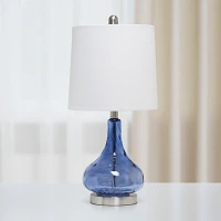 Rippled Glass Droplet Table Lamp
