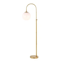 Gold Arch Globe Adjustable Floor Lamp