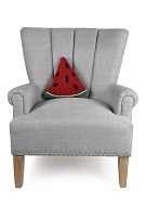 Hooked Watermelon Slice Pillow