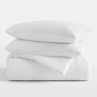 White Waffle Ultra-Soft 3-pc. Queen Comforter Set