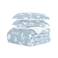 Blue Garden Farmhouse 3-pc. Queen Duvet Cover Set