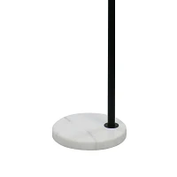 Black Downbridge Marble Base Floor Lamp