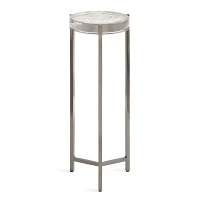 Round Pewter Aguilar Accent Table