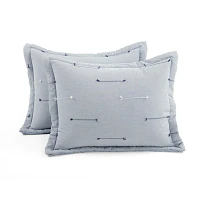 Gray Clip Jacquard 3-pc. King Comforter Set