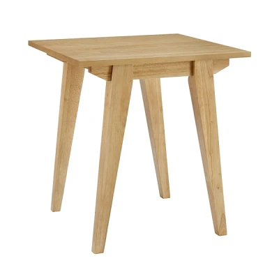 English Oak Wood Minimalist Accent Table