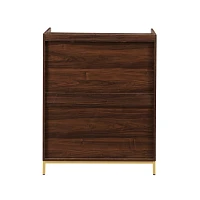 Dark Walnut Capri 6-Bottle Cubby Cabinet