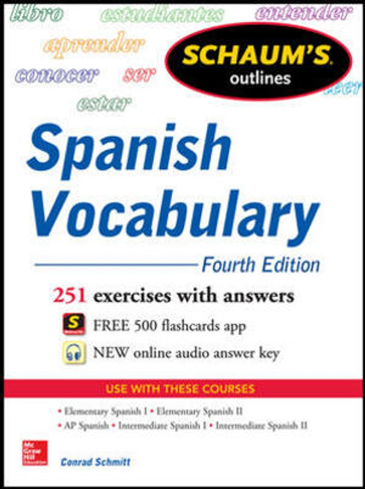 Schaum's Outline of Spanish Vocabulary, 4th Edition