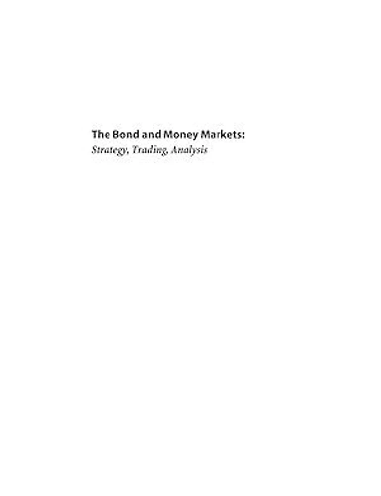 Bond and Money Markets