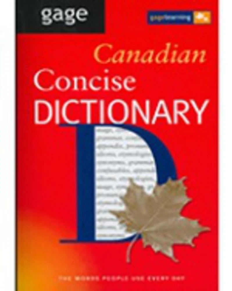 Gage Canadian Concise Dictionary (Trade)