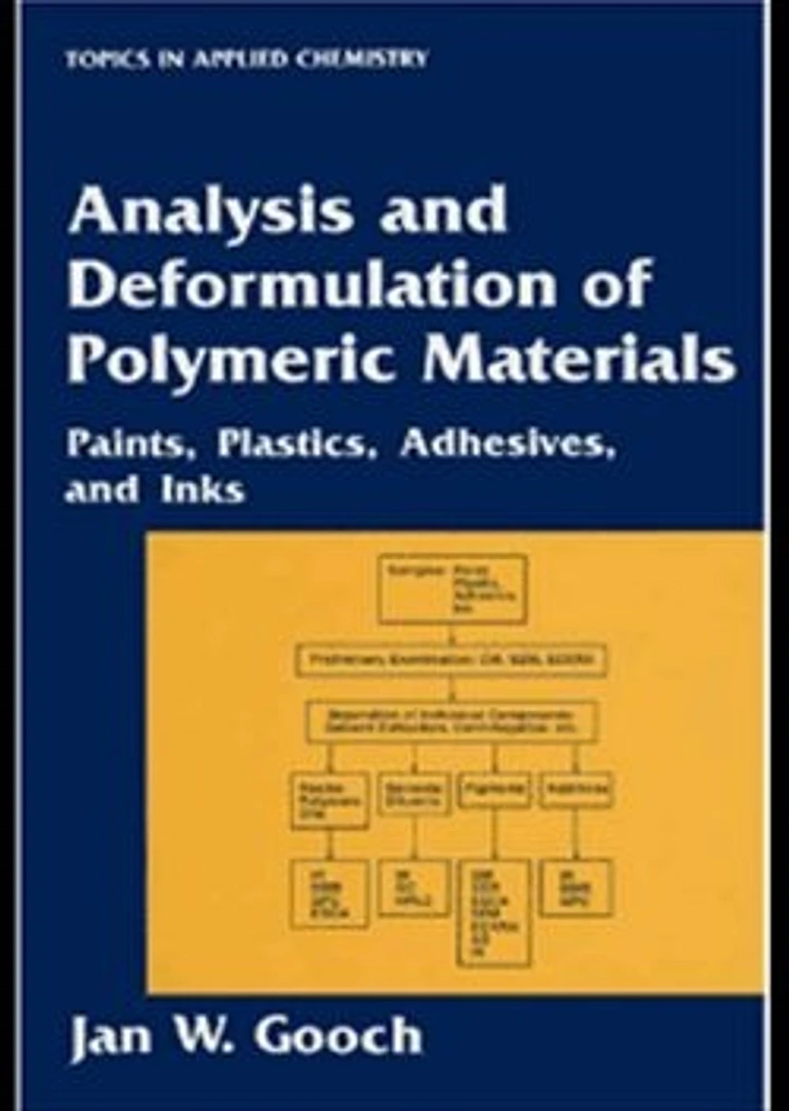 Analysis and Deformulation of Polymeric Materials: Paints, Plastics, Adhesives, and Inks