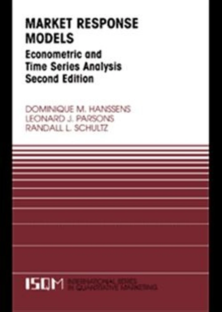 Market Response Models. Econometric and Time Series Analysis. Second Edition