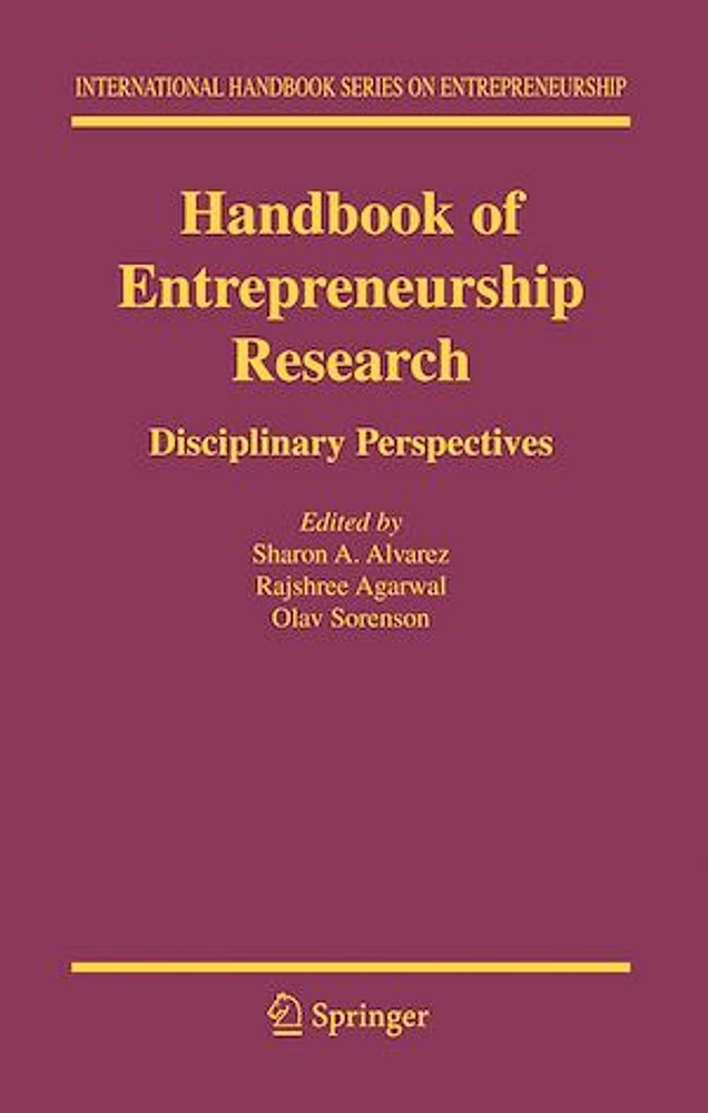 Handbook of Entrepreneurship Research