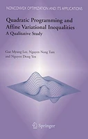 Quadratic Programming and Affine Variational Inequalities