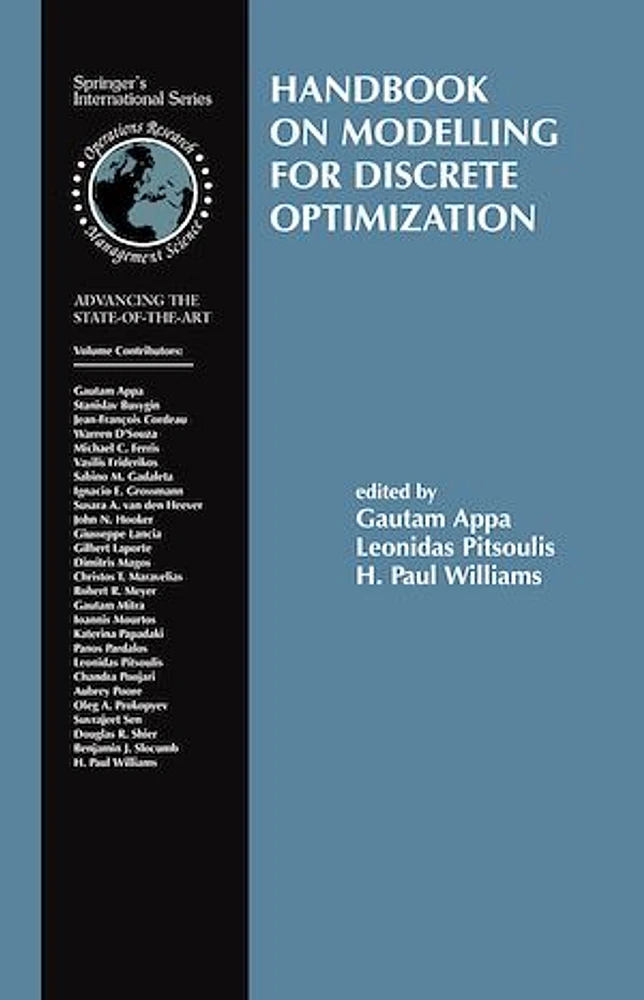 Handbook on Modelling for Discrete Optimization