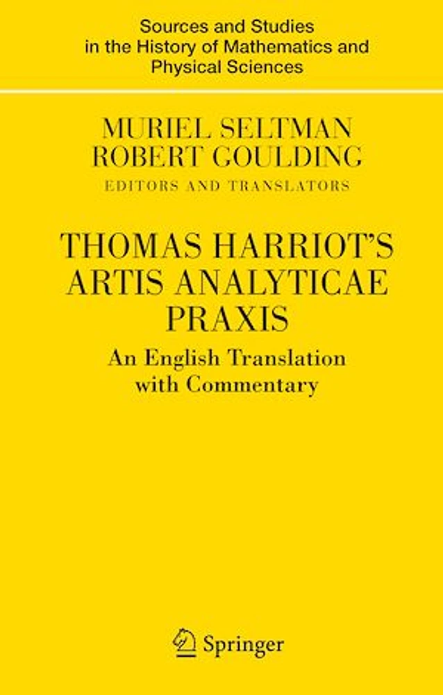 Thomas Harriot's Artis Analyticae Praxis