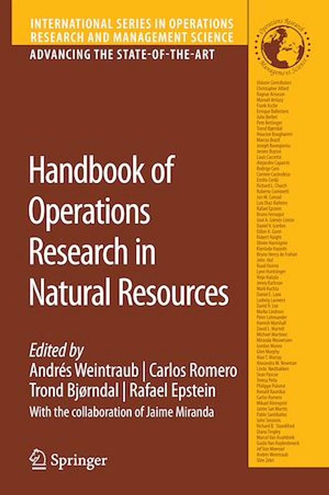 Handbook of Operations Research in Natural Resources