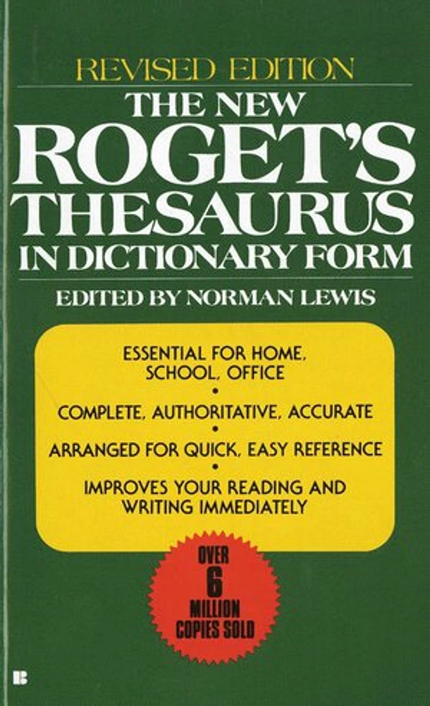 The New Roget's Thesaurus in Dictionary Form