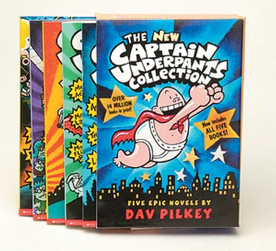 The New Captain Underpants Collection Books 1-5 (Box Set)