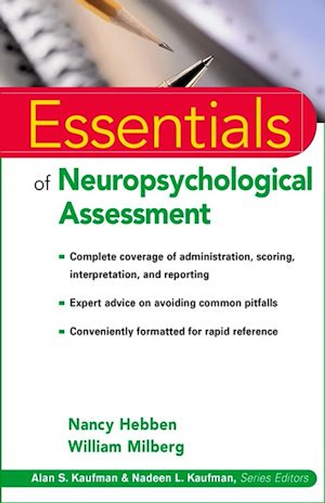 Essentials of Neuropsychological Assessment