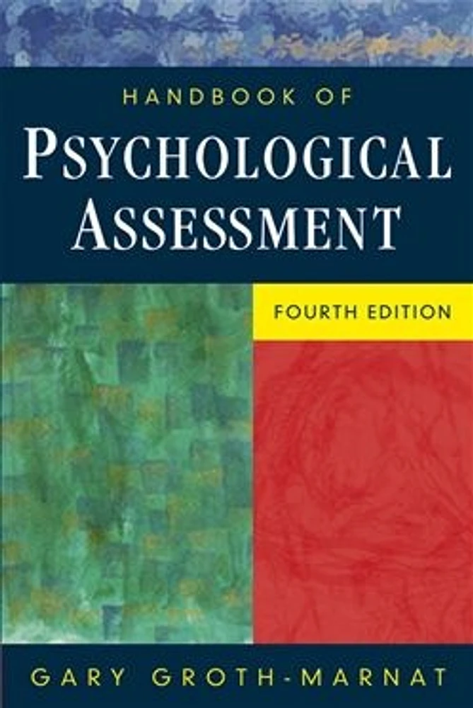 Handbook of Psychological Assessment