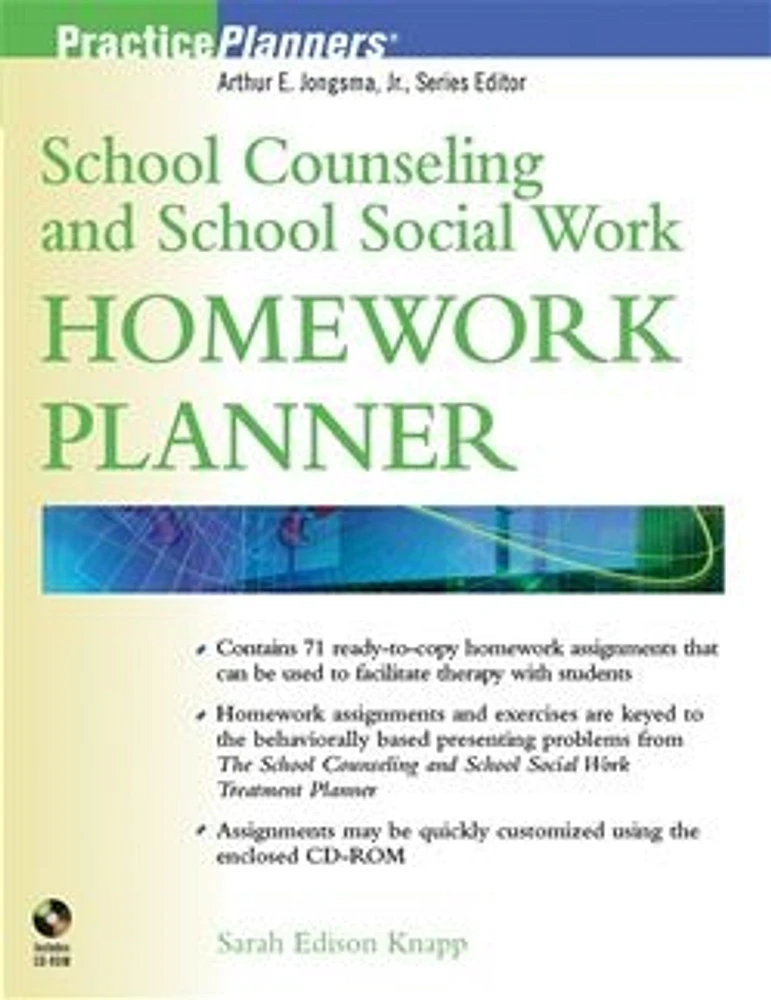 School Counseling and School Social Work Homework Planner