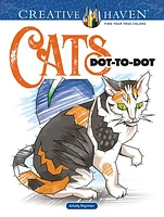 Creative Haven Cats Dot-to-Dot Coloring Book