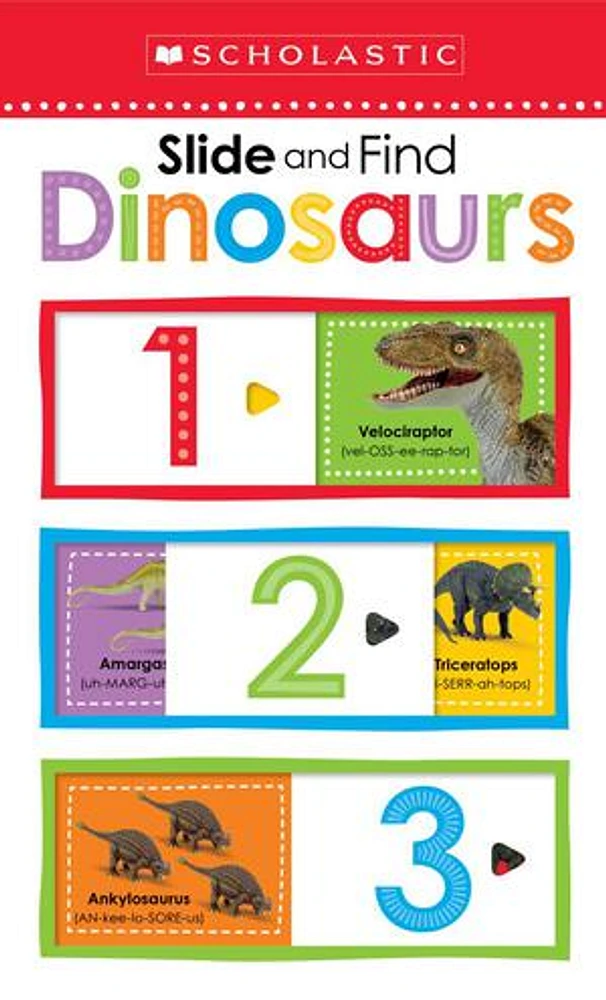 Dinosaurs 123: Scholastic Early Learners (Slide and Find)