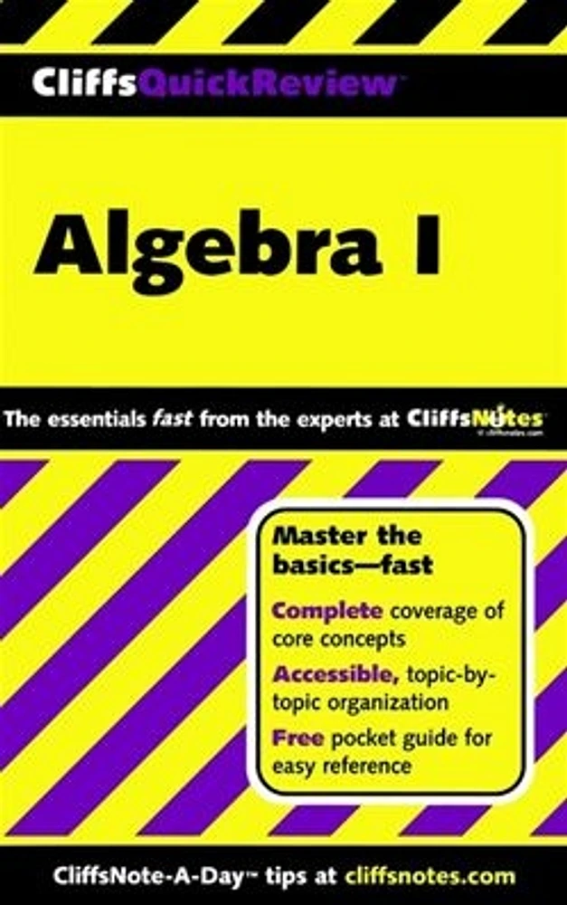 CliffsQuickReview<small>TM</small> Algebra I