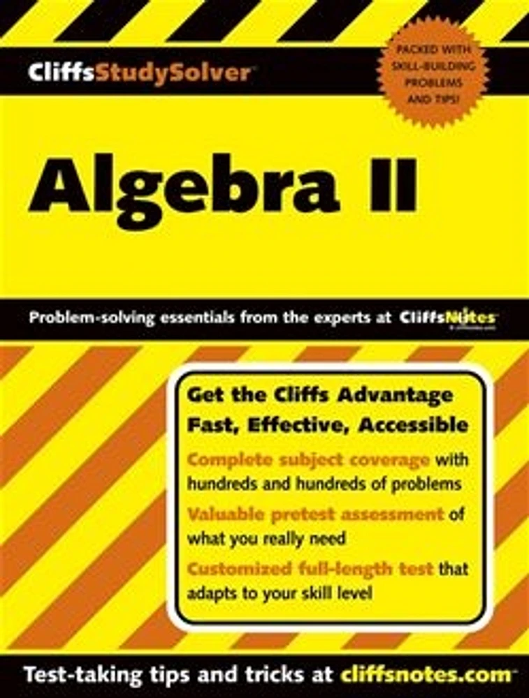 CliffsStudySolver<small>TM</small> Algebra II