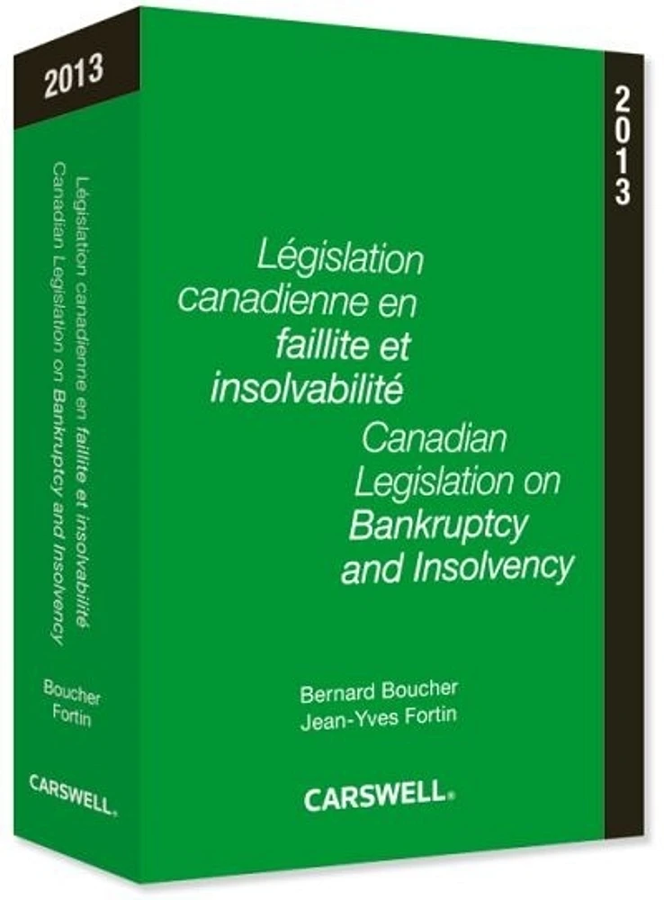 Loi canadienne en faillite et insolvabilité 2013