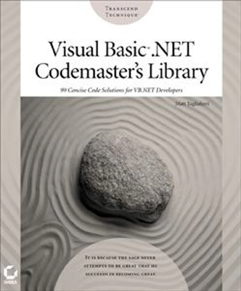 Visual Basic® .NET Codemaster's Library 