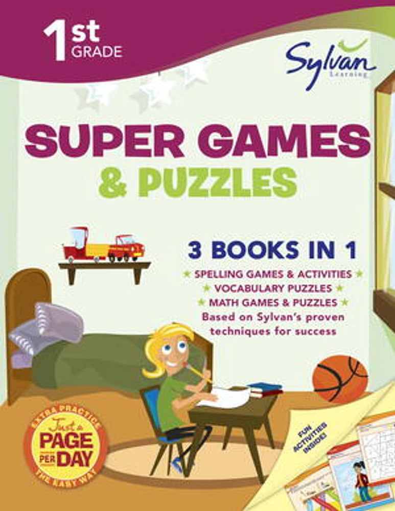 First Grade Super Games & Puzzles (Sylvan Super Workbooks)