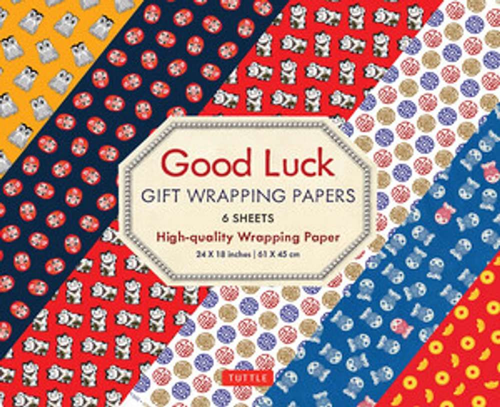 Good Luck Gift Wrapping Papers - 6 sheets