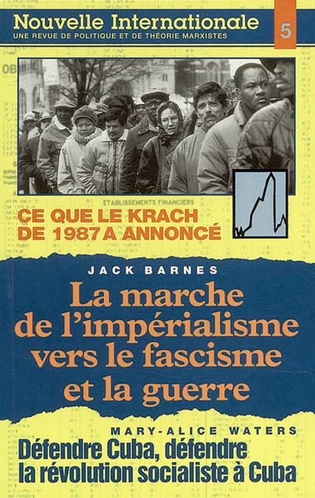 La marche de l'impérialisme vers le fascisme et la guerre