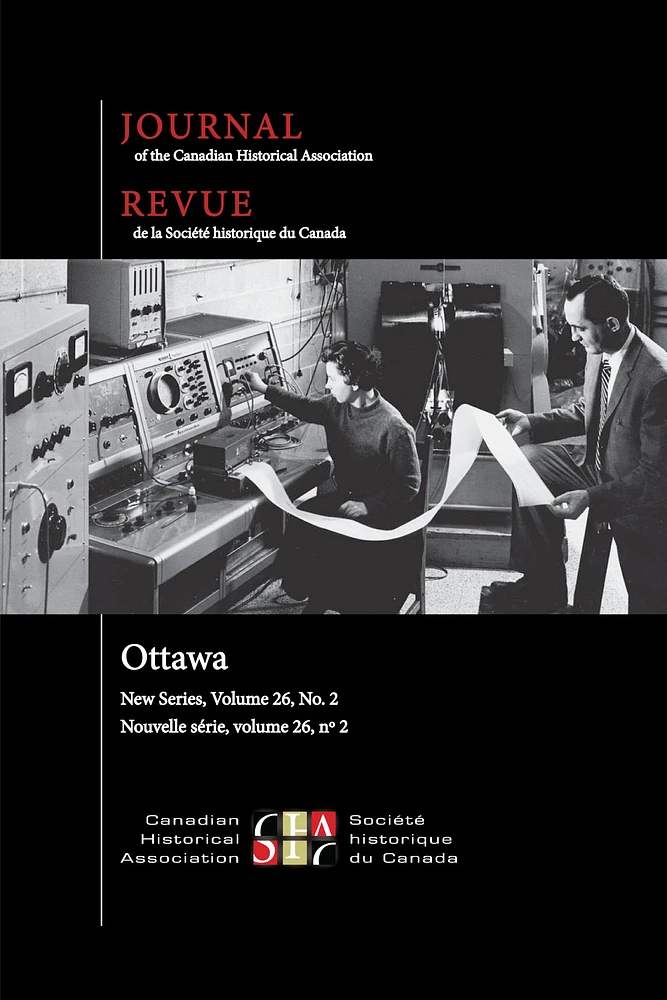 Journal of the Canadian Historical Association. Vol. 26 No. 2,  2015