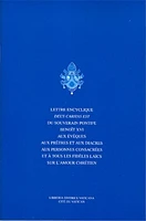 Lettre encyclique Deus caritas est du souverain pontife Benoît XV