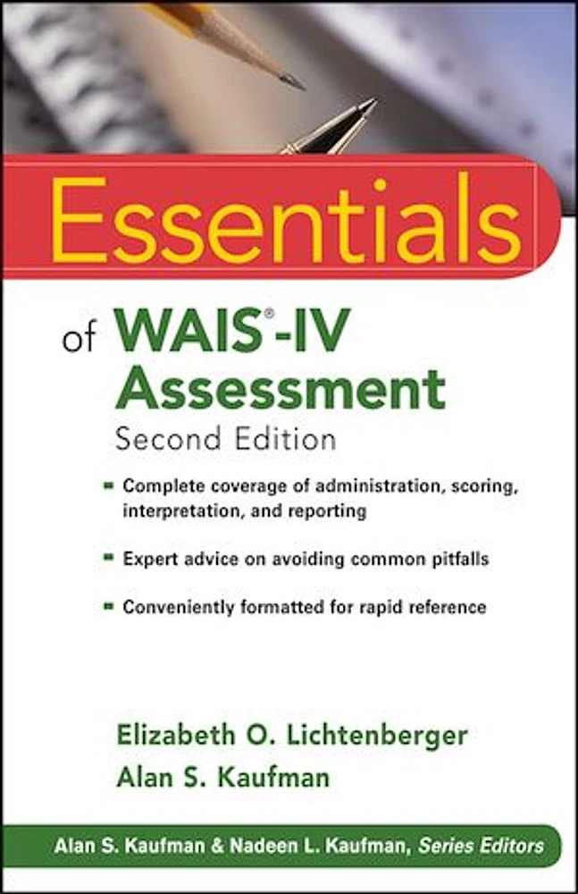 Essentials of WAIS-IV Assessment