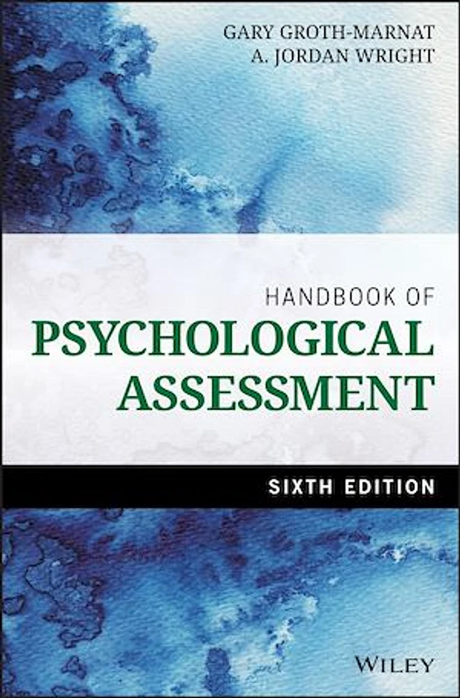 Handbook of Psychological Assessment