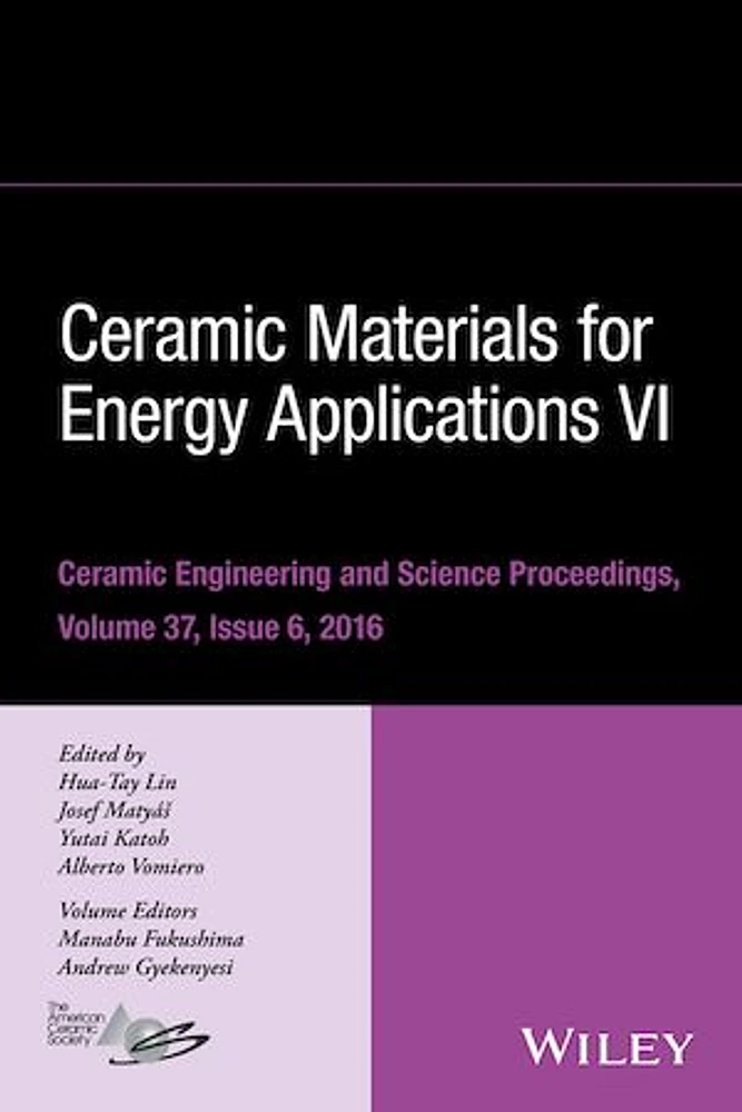 Ceramic Materials for Energy Applications VI, Volume 37, Issue 6