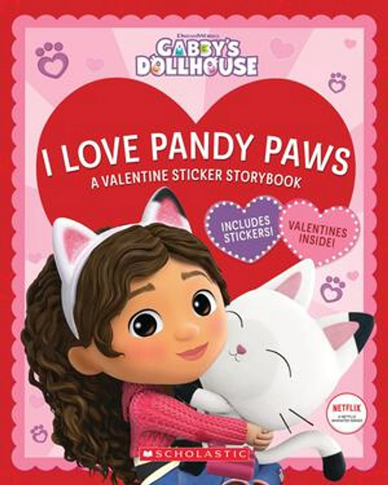 I Love Pandy Paws: A Valentine Sticker Storybook (Gabby's Dollhouse) (Media tie-in)