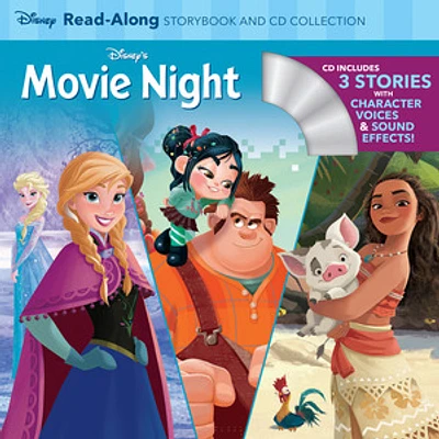 Disney's Movie Night Read-Along Storybook and CD Collection