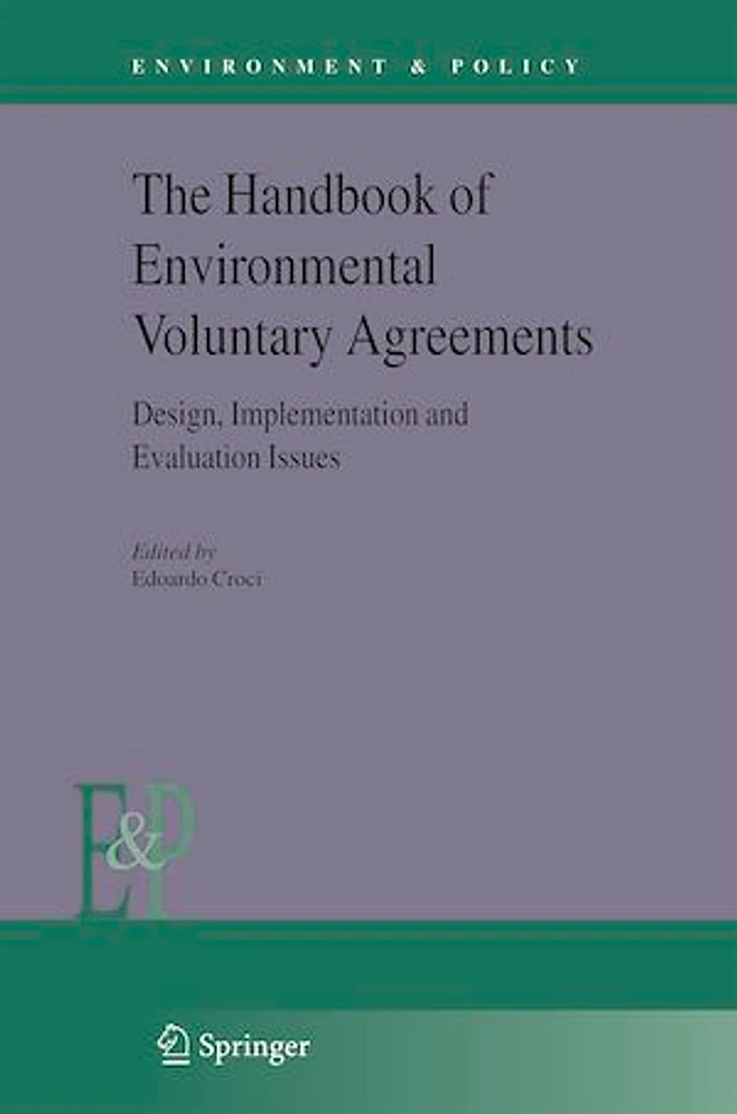 The Handbook of Environmental-Plant sciencesal Voluntary Agreements