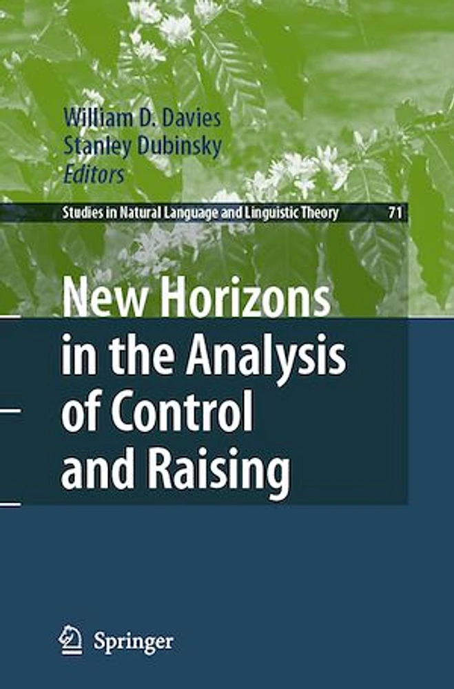 New Horizons in the Analysis of Control and Raising