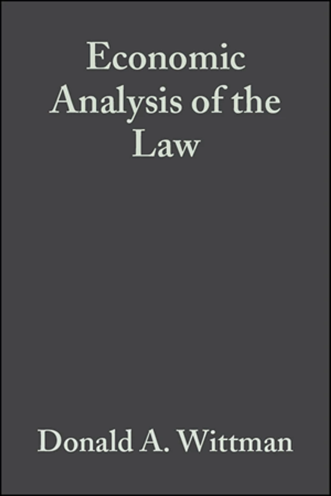 Economic Analysis of the Law