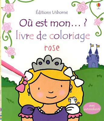 Où est mon... ?: livre de coloriage rose