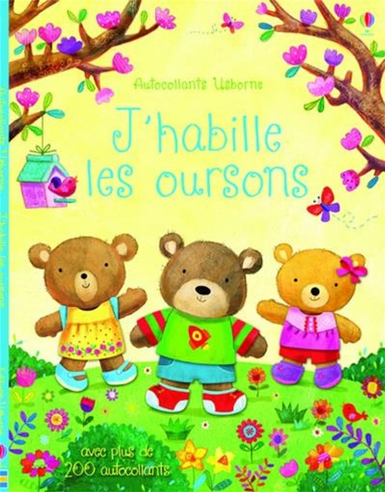 J'habille les oursons (avec autocollants)