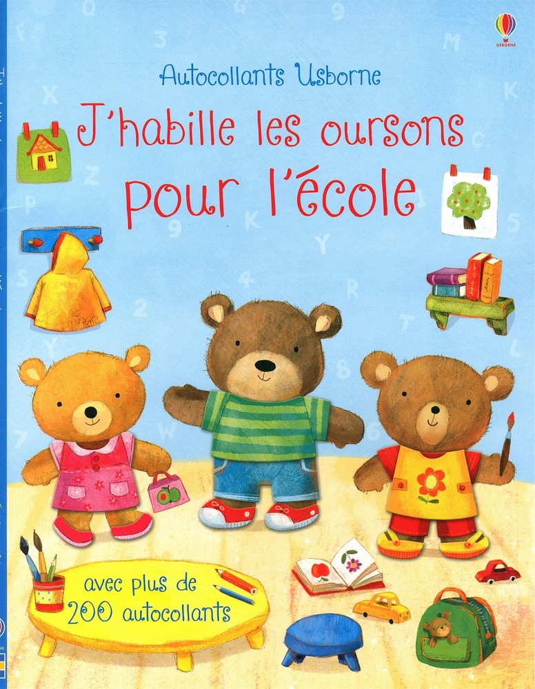 J'habille les oursons pour l'école